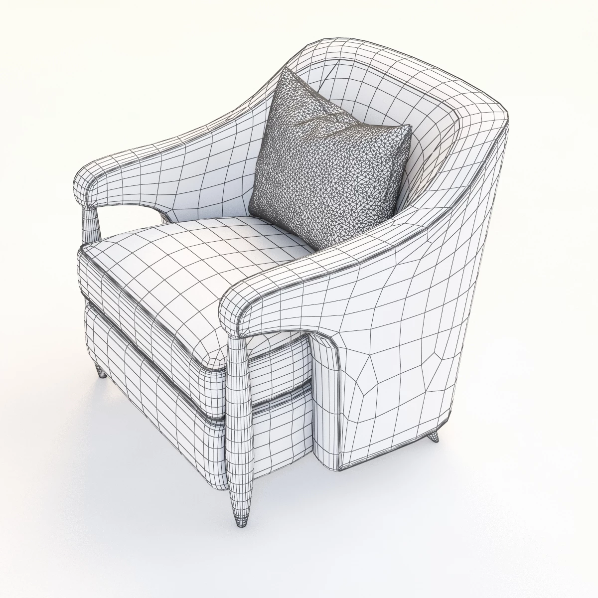 Baker Chair Collection 01 3D Model_08
